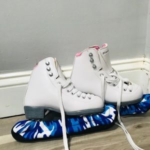 Brand new ice skates, ice skates bag , blade cover
